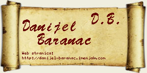 Danijel Baranac vizit kartica